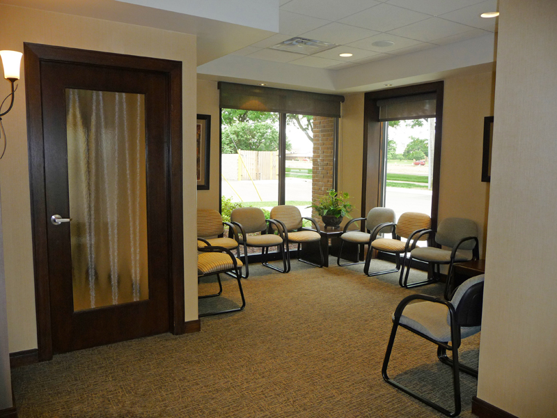 Livonia office reception area