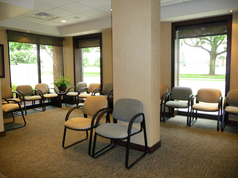 Livonia office reception area